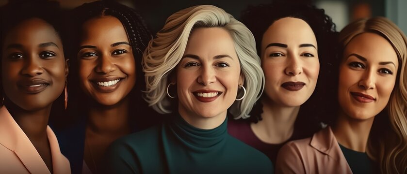 Empowering Women in the Workplace Inclusivity: Celebrating International Women's Day with Diversity Equity Inclusion (DEI) in the Education Industry with Multiracial Female Teachers. Generative AI