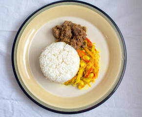 chicken curry with rice