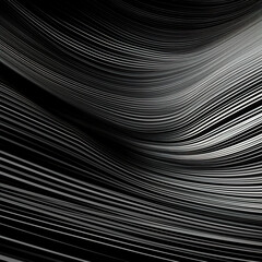 Abstract black line mode of white background