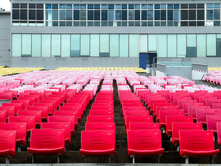 Naklejka premium empty stadium seats