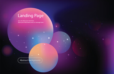 Liquid color vector illustration background. Website Landing Page. Template for websites, or apps