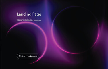 Abstract landing page purple vector background for your landing page design. Minimal background for for website designs.