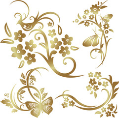 seamless floral pattern with flowers 06