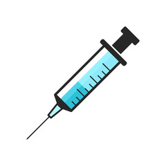 Syringe icon isolate on white background.