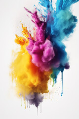 .Free photo of acrylic color dissolved in water..