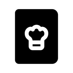 recipe book glyph icon