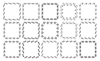 Floral templates for Invitation cards. Flower wedding invitation.