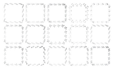 Floral templates for Invitation cards. Flower wedding invitation.