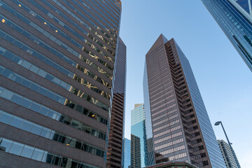 High rise residential buildings in downtown Calgary