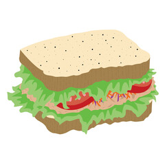 sandwich with salad