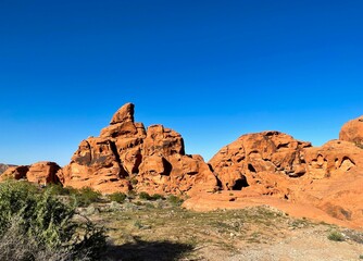 Fototapeta premium Rock Formation at Valley of Fire State Park
