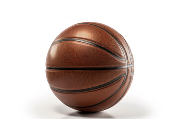 Obraz premium This is a real image of the New Standard Basketball captured against a white background in a studio light setup. generative AI.