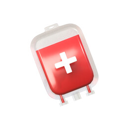 Fototapeta premium 3D ICON BLOOD DONOR