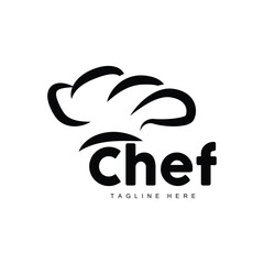 Chef Hat Logo, Cooking Vector Hand Made Chef Hat Collection, Product Branding Design