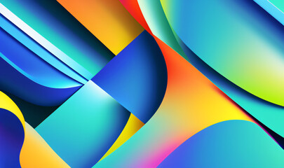 AI generated illustration of elegant abstract shapes good for presentation backgrounds