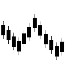 Fototapeta na wymiar Candlestick forex chart illustration 