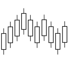 Candlestick forex chart illustration 