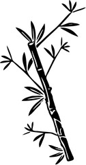 silhouette of bamboo