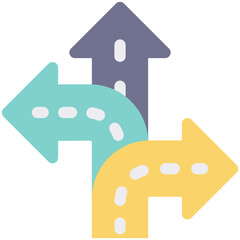 way flat icon