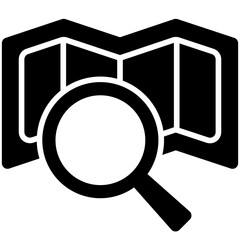 search black solid icon