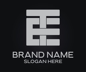 minimalist initial letters monogram, urban clothing brand logo