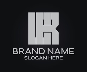 minimalist initial letters monogram, urban clothing brand logo
