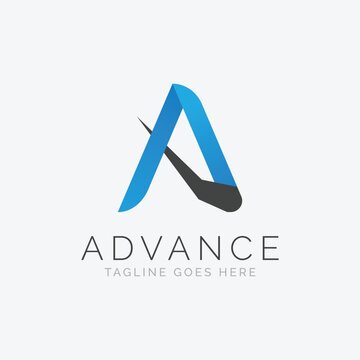 Professional Clean A Letter Logo Vector Design 