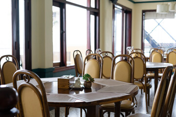 image of a restaurant in a hotel