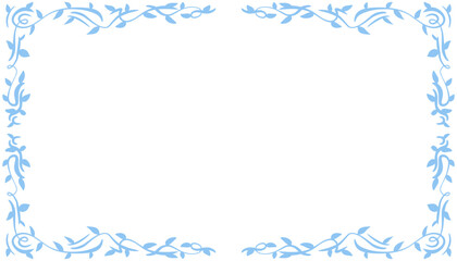 Blue abstract frame background illustration. Perfect for designing invitation cards, greeting cards, wallpapers, posters, banners, websites, advertisements