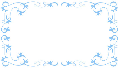 Fototapeta na wymiar Blue abstract frame background illustration. Perfect for designing invitation cards, greeting cards, wallpapers, posters, banners, websites, advertisements
