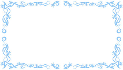 Blue abstract frame background illustration. Perfect for designing invitation cards, greeting cards, wallpapers, posters, banners, websites, advertisements