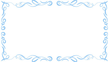 Blue abstract frame background illustration. Perfect for designing invitation cards, greeting cards, wallpapers, posters, banners, websites, advertisements