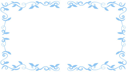 Blue abstract frame background illustration