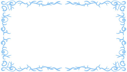 Blue abstract frame background illustration