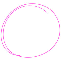 Purple Doodle Rounded Circle Border