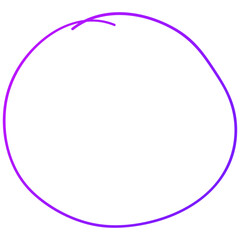 Gradient Pink Blue Purple Circle Outline Icon Doodle