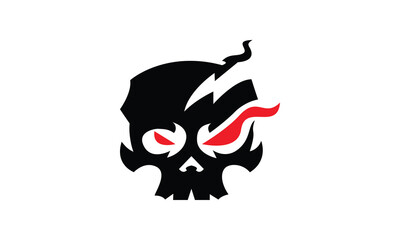 Skull Reaper Logo Mascot Sport logo skull game