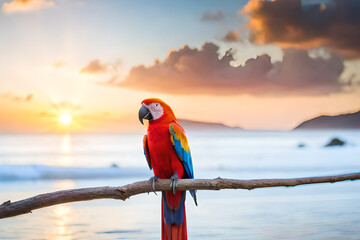 blue and yellow macaw