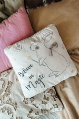pillows on the bed. High quality photo © Александр Кудрявцев