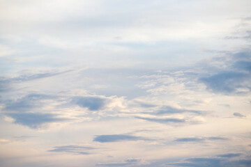 Fototapeta na wymiar Blue sky with white clouds, background.