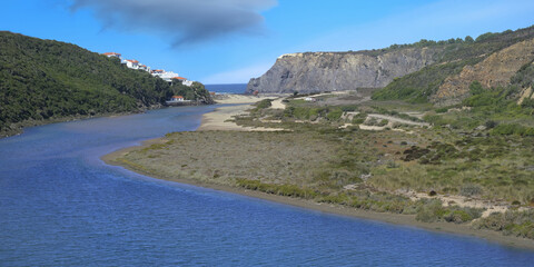 Odeceixe beach village, Aljezur, Faro district, Algarve, Portugal