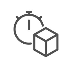 Abstract product related icon outline and linear vector.