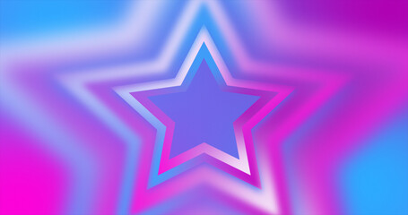 Obraz premium Abstract purple and pink gradient stars bright juicy blurred abstract loop background
