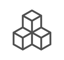 Abstract product related icon outline and linear vector.