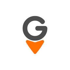 G word with location logo