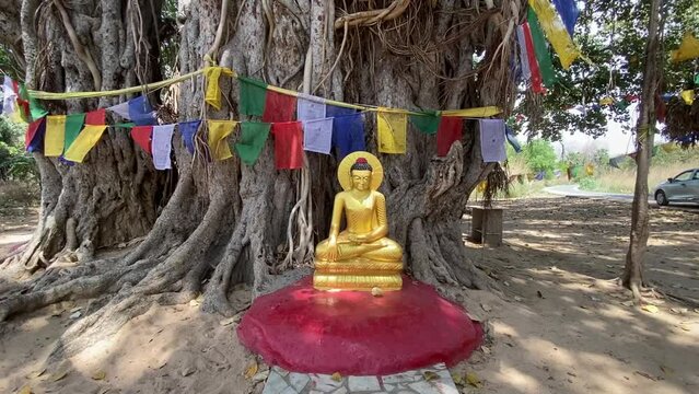 One of the places where Gautam Buddha use to meditate in early days in Bodh Gaya, India. Buddha attained enlightenment here.