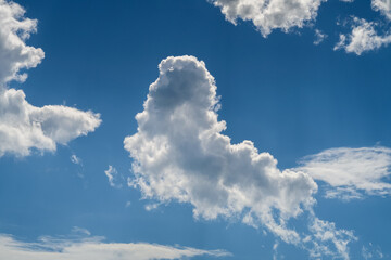 Sky clouds thunderstorm gray blue color panorama landscape cirrus cloudy