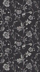 Floral Wallpaper Vertical Background | Generative AI