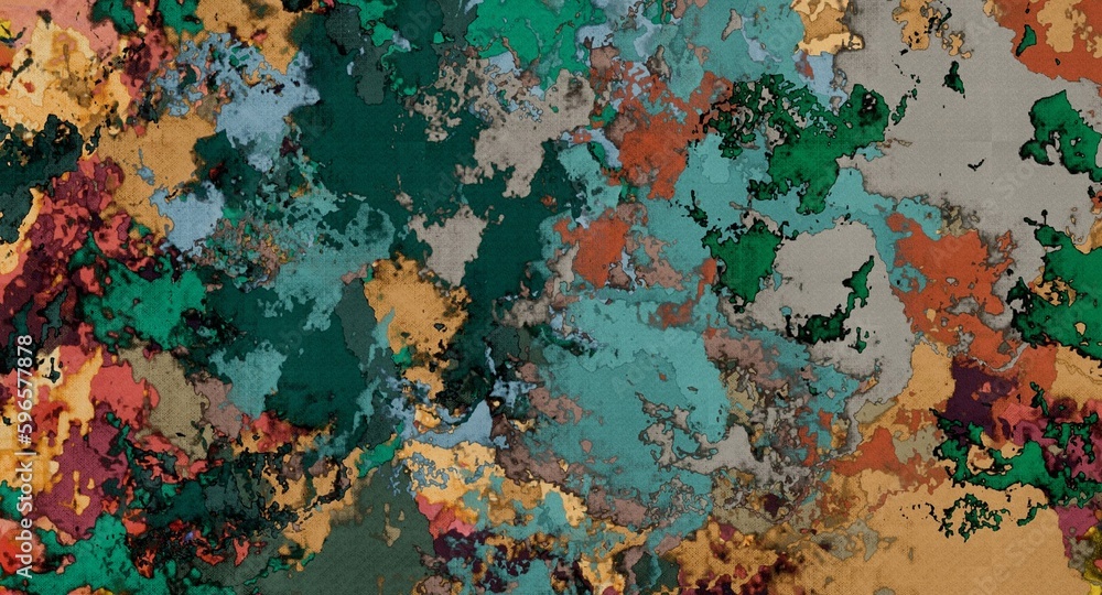 Poster abstract color grunge of the background graphic stylization on the textured canvases of chaotic blur