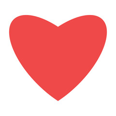 heart flat icon on white backround